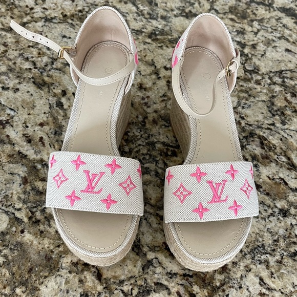Louis Vuitton Starboard Wedge Sandals - Picture 3 of 6